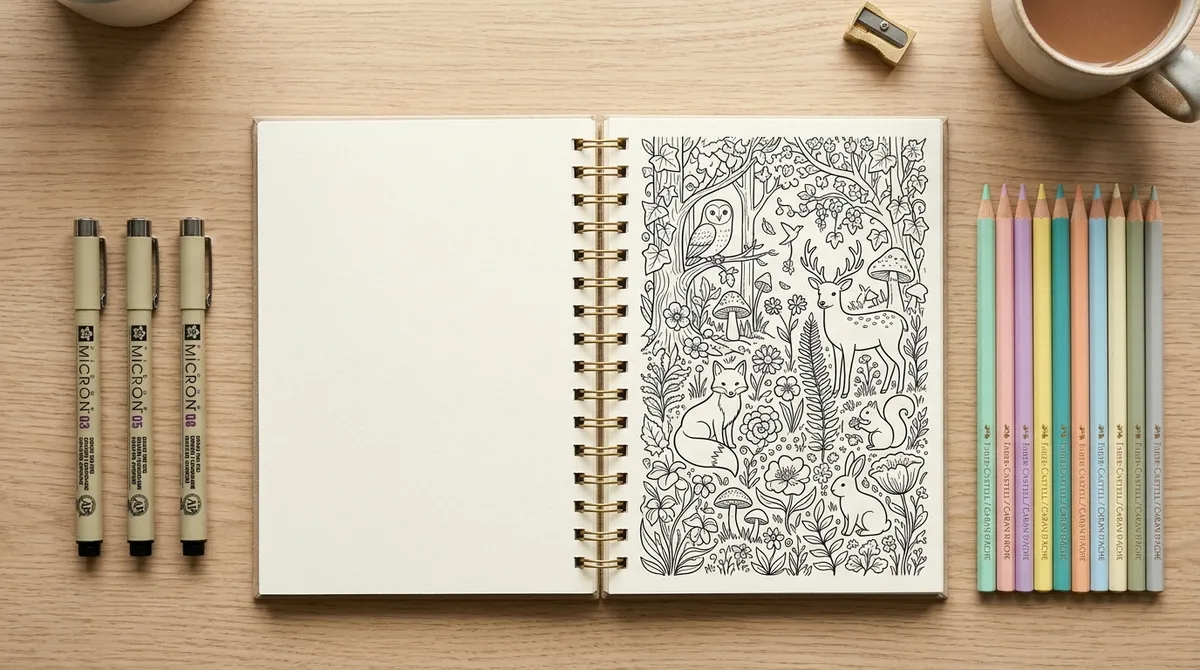 AI Coloring Book Page Prompt Generator for Kids Adults and Amazon KDP Printables